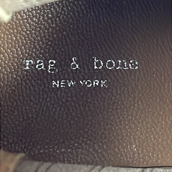 New Rag & Bone Rover Block Heel Chelsea Booties Ankle Boots Suede Tan Sz 35 - Picture 11 of 14